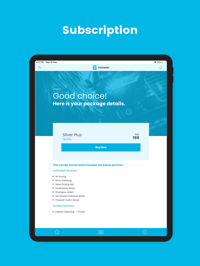 TUBEWASH -CAR WASH APP