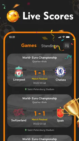 Game screenshot Live Scores & Goals: F-Hub mod apk