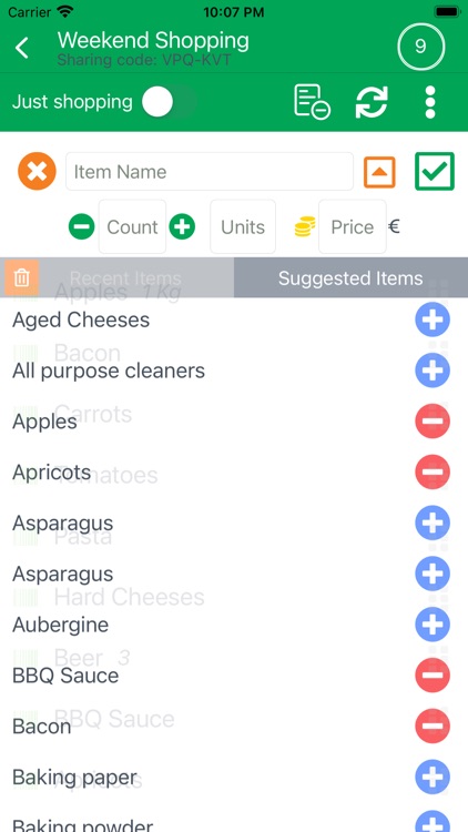 Shoppka - smart shopping list screenshot-9