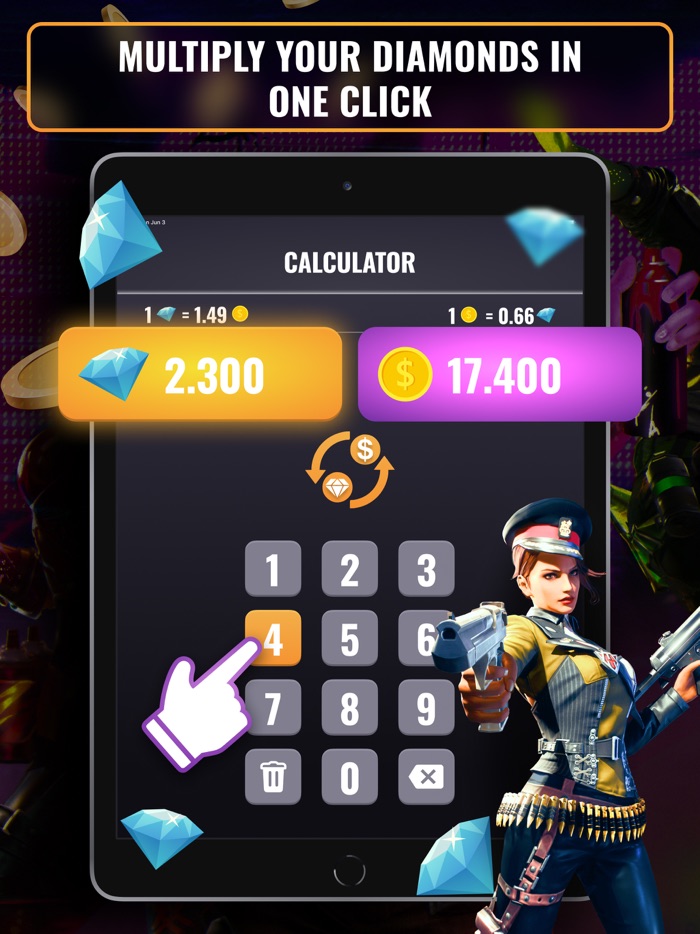 Diamonds for Free Fire Game