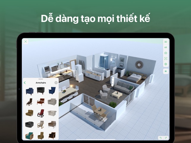 Planner 5D – công cụ thiết kế nội thất độc đáo, giúp bạn sáng tạo không gian sống hoàn hảo đến từng chi tiết.