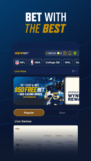 WynnBET:MI Casino & Sportsbook снимок экрана 2