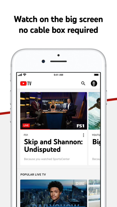 YouTube TV iphone images
