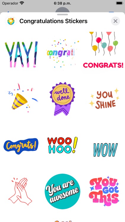 Congratulations: Stickers