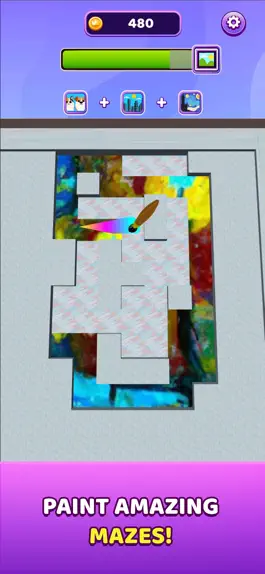Game screenshot Paint by Maze: art & coloring apk