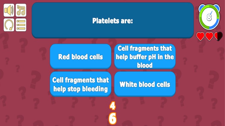 Medical Blood System Quiz