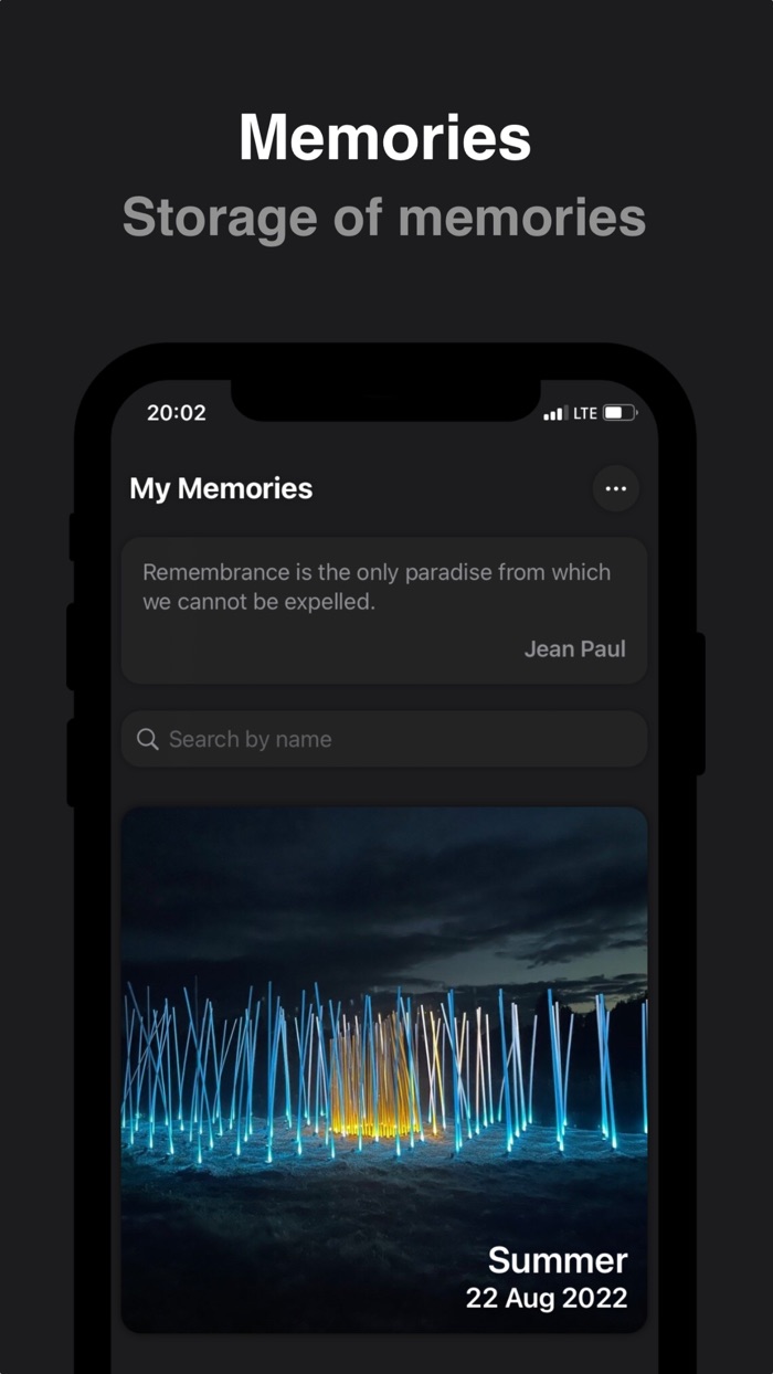 Memories - Storage of memories