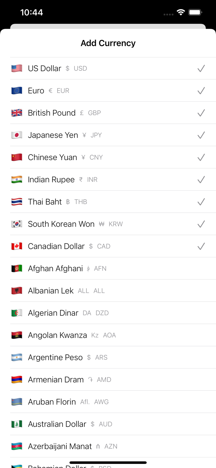 Currency Exchange Rate