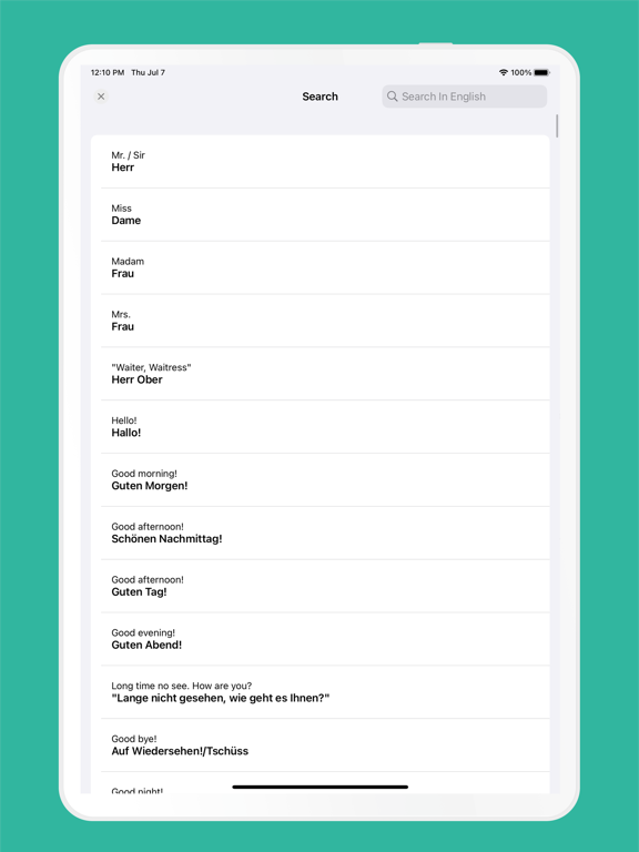 Screenshot #6 pour Basic German