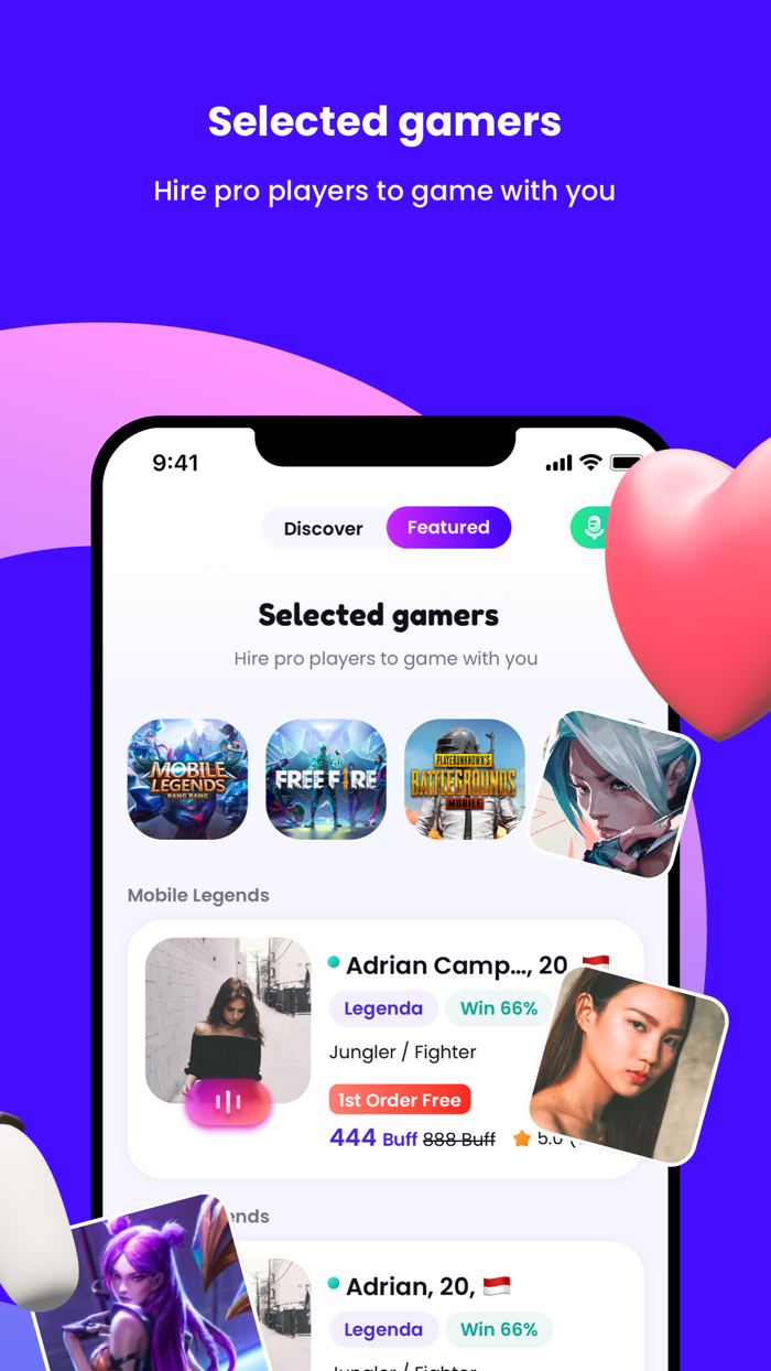 LegendTeam Match, Play, Party