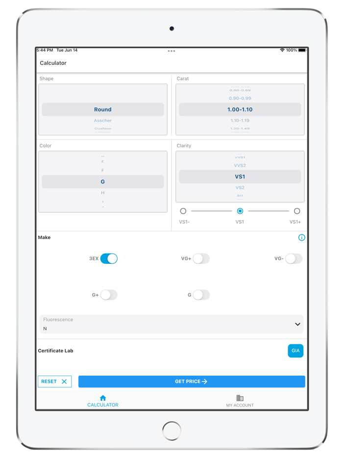 UNI Diamonds Calculator
