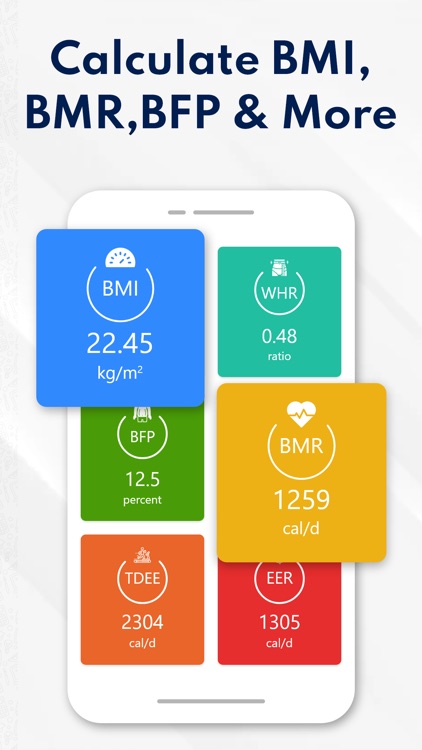 BMI, BMR & Body Fat Calculator