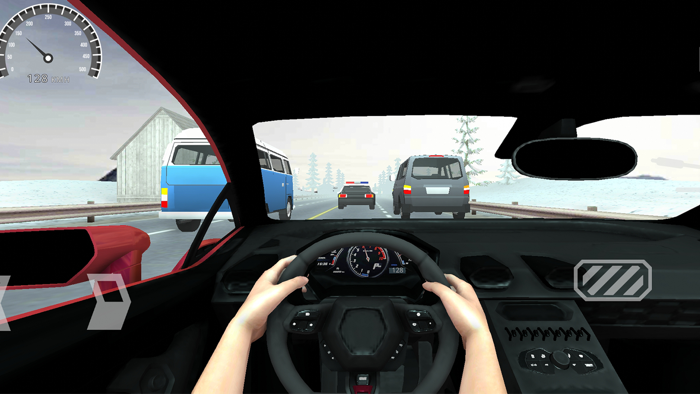 Racing in Car - Simulator POV