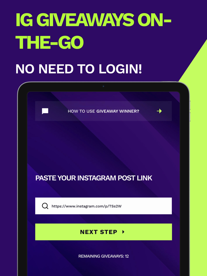 Giveaway Winner for Instagram