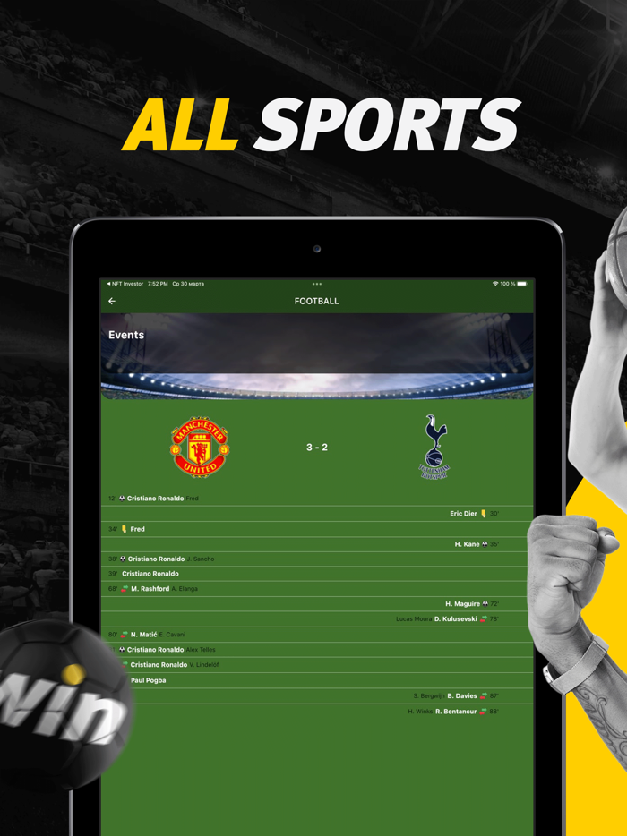 Win app - results  odds