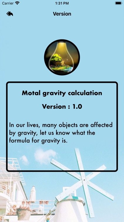 Motal gravity calculation screenshot-3