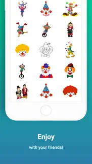 funny clown stickers problems & solutions and troubleshooting guide - 1