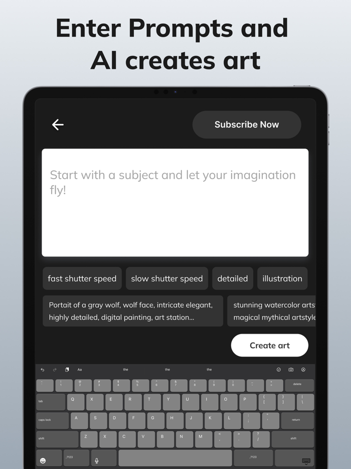 Adam Create AI Art with Text