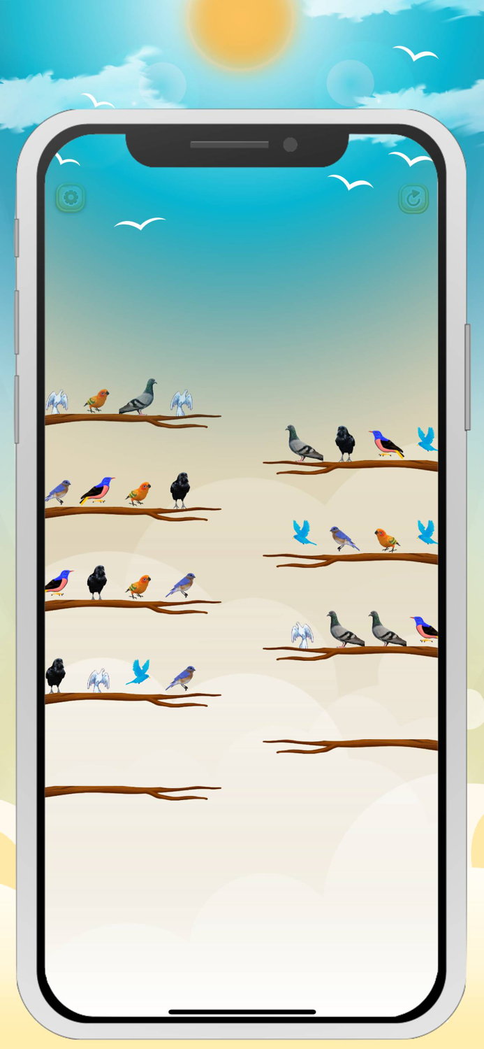 Bird Sort Color Puzzle