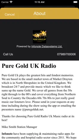 Game screenshot Pure Gold UK Radio mod apk