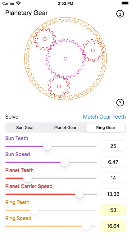 Planetary Gear Calculator