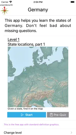 Game screenshot OneMileNorth Germany Quiz mod apk