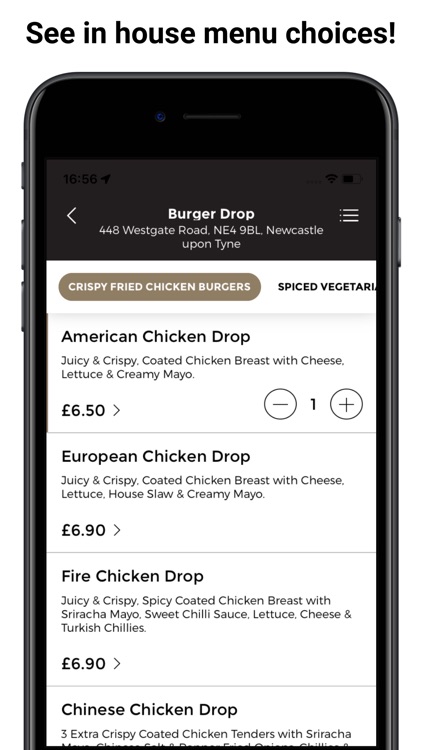 Burger Drop App