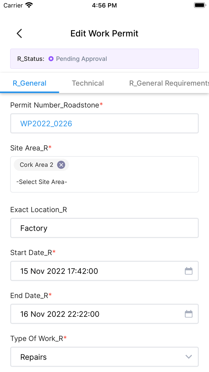 SHEQ Work Permit APP
