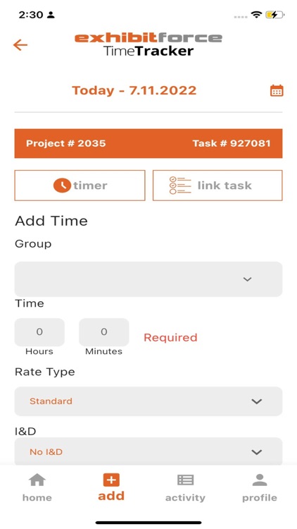 TimeTracker by ExhibitForce