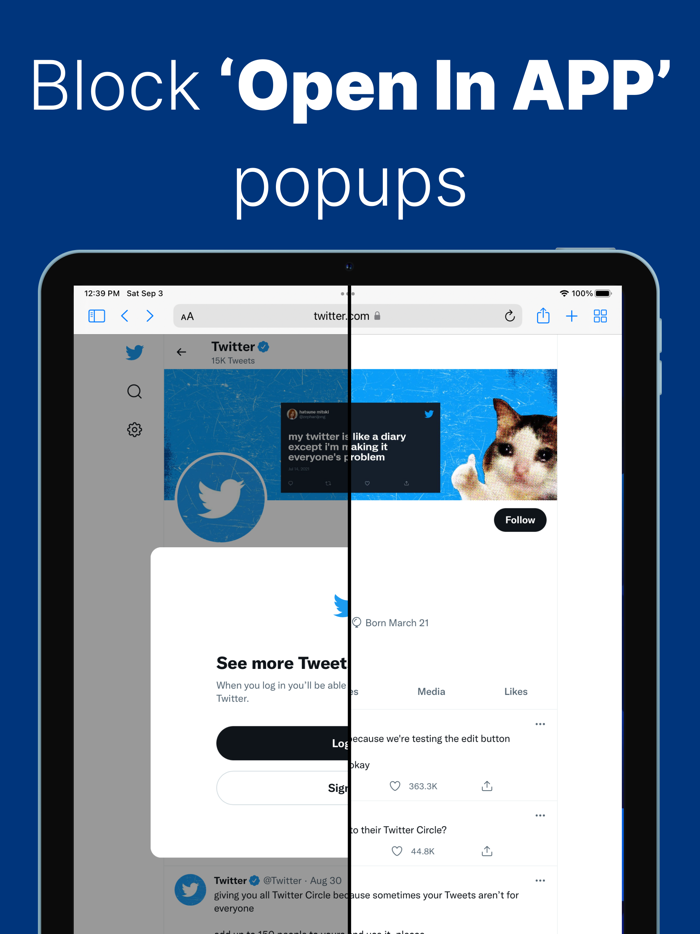 Remove Open In App Popups
