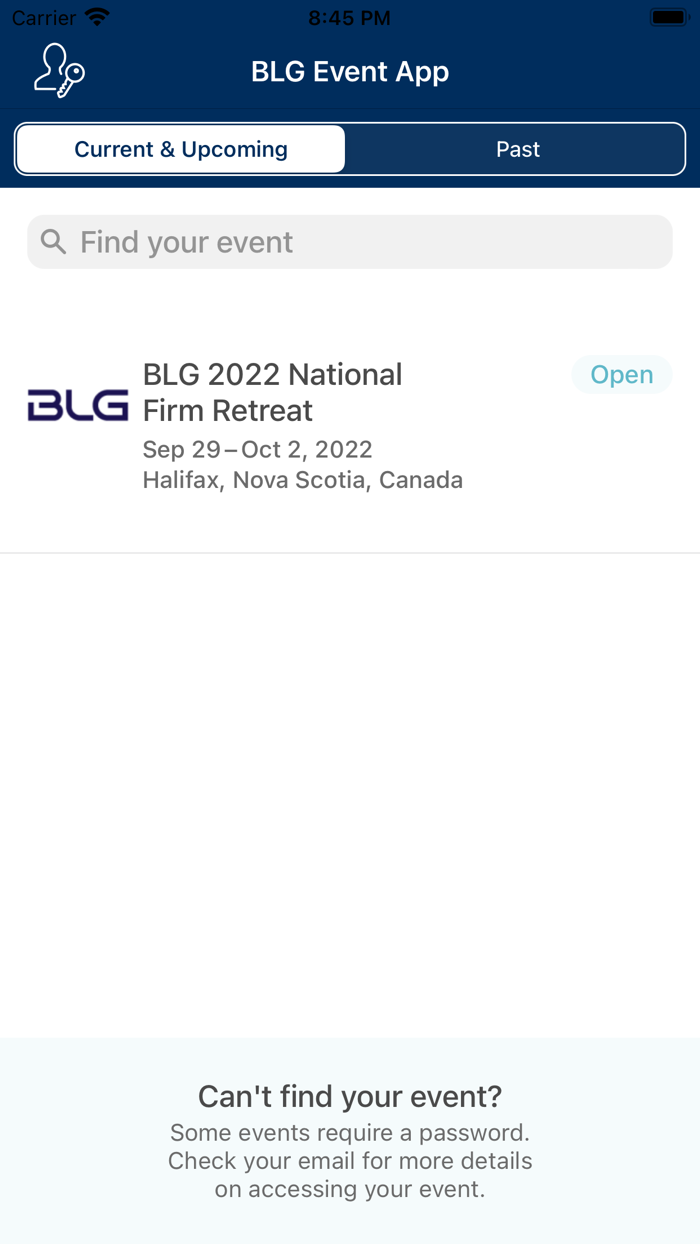 BLG Event App