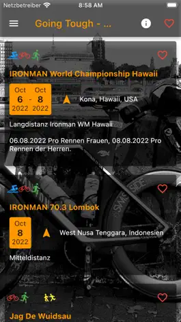 Game screenshot Triathlon Veranstaltungen apk