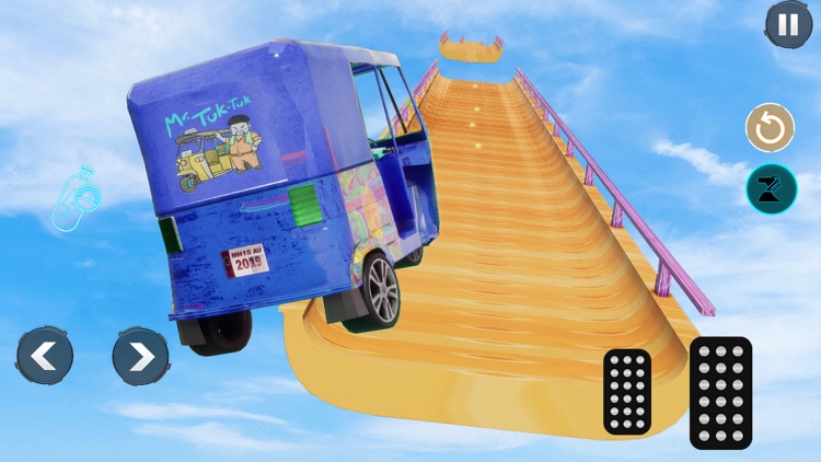 Auto Rikshaw Mega Ramp Stunt