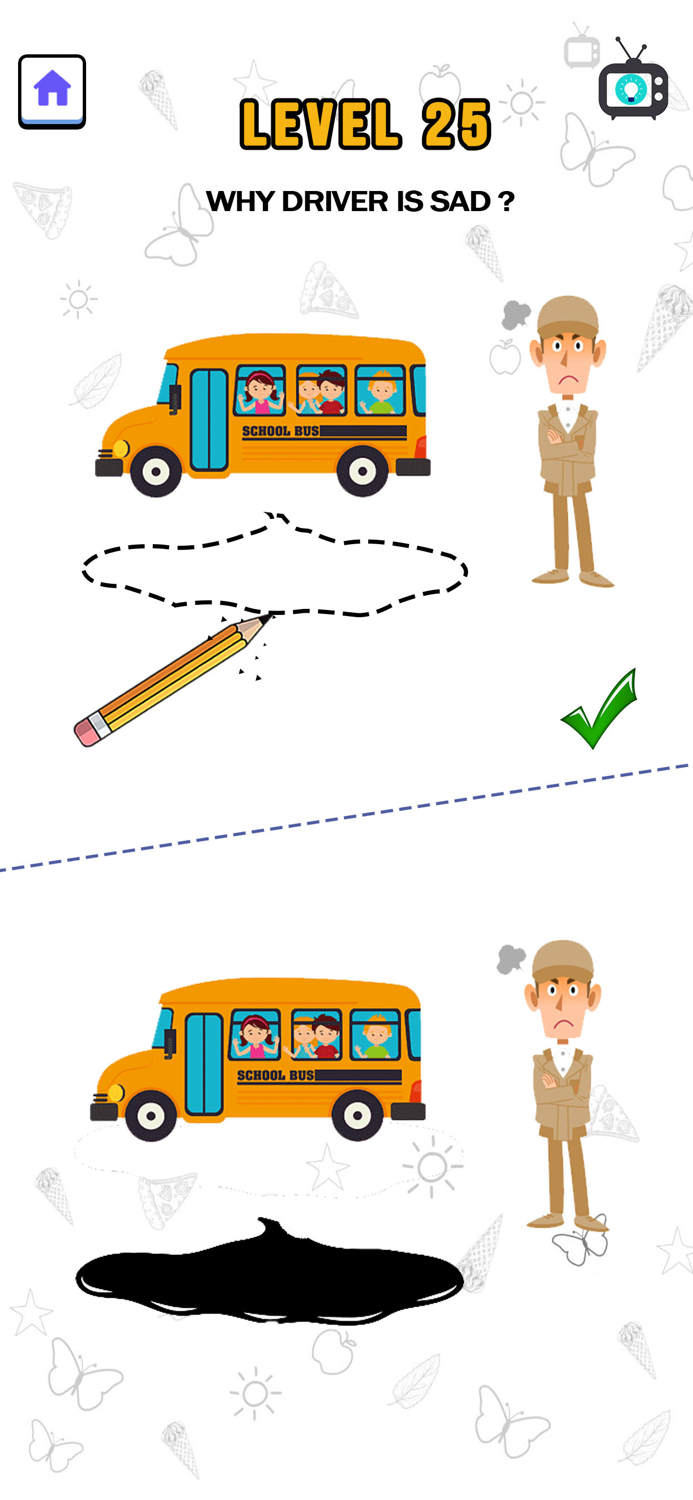 Draw Missing Part - DOP Puzzle