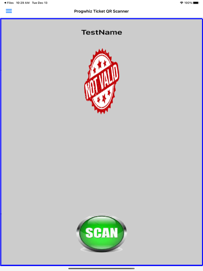 Progwhiz Ticket QR Scanner