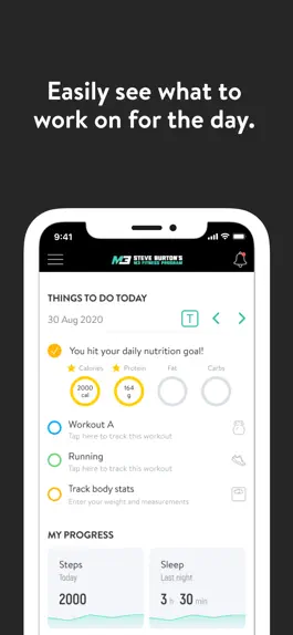 Game screenshot Steve Burtons M3 Fitness apk