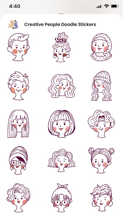 Creative People Doodle Sticker