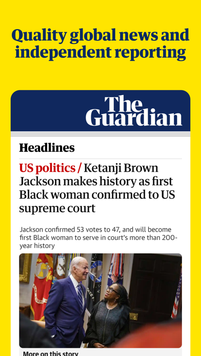 The Guardian: Breaking News Screenshot