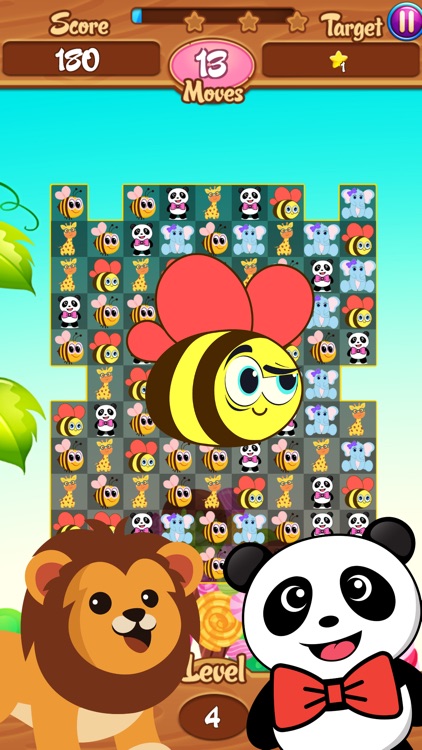Bees Animal Friends Pop Match3 screenshot-0