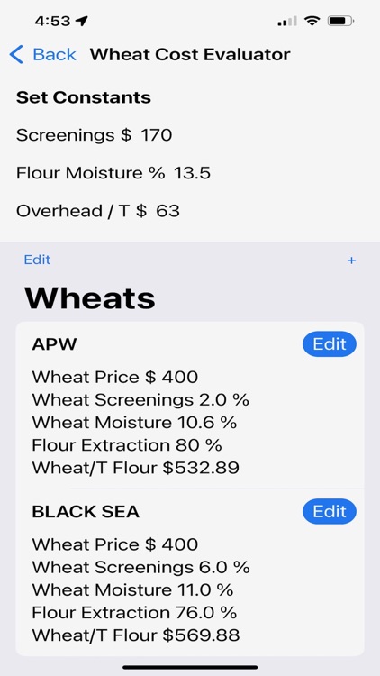 Wheat Calc