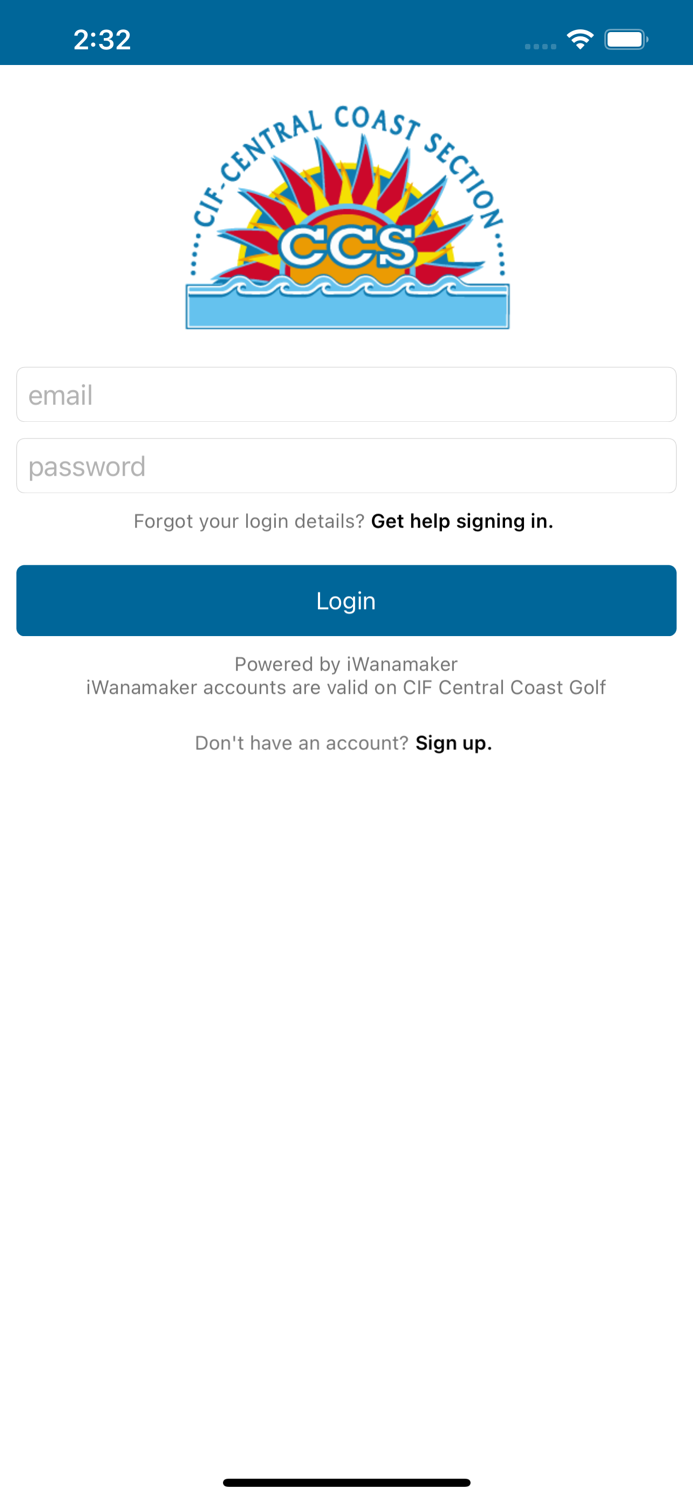 CIF Central Coast Golf