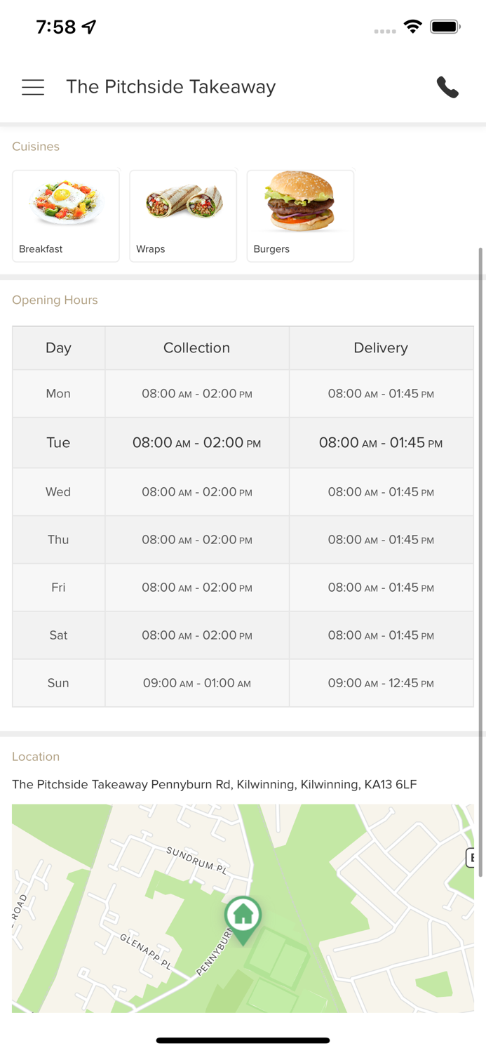 The Pitchside Takeaway.