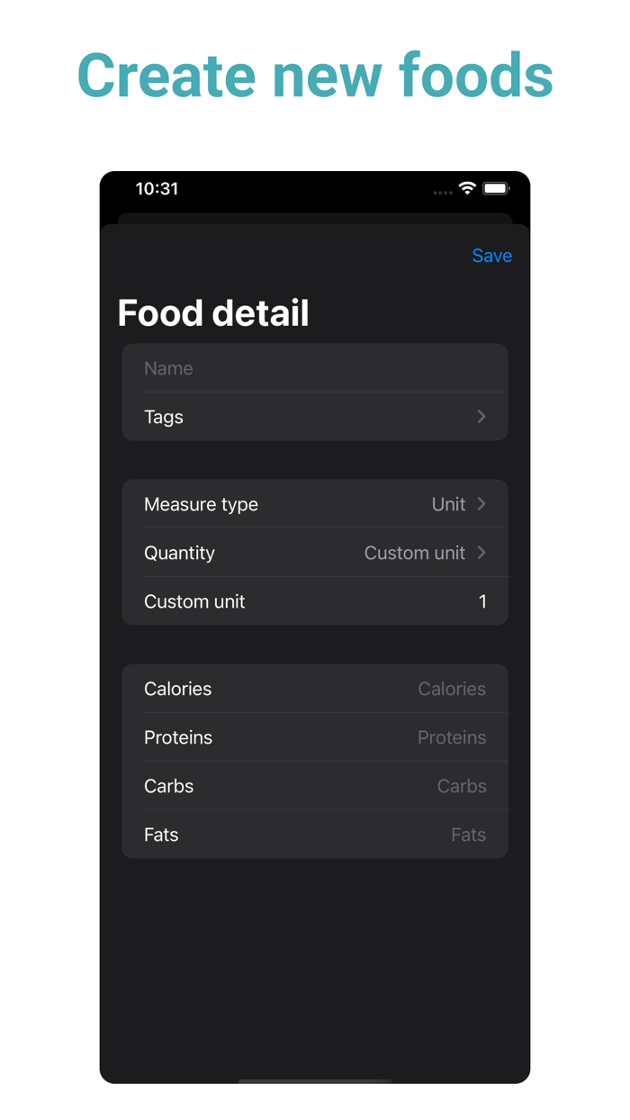 Calorify - Calorie tracker