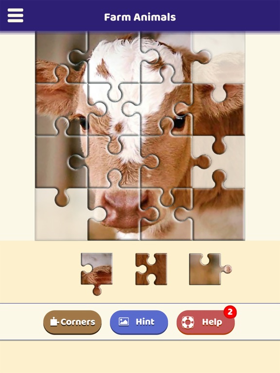 Farm Animals Jigsaw Puzzle screenshot 2
