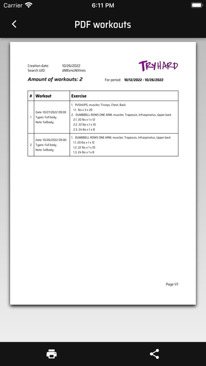 TRYHARD – Workout calendar screenshot-9