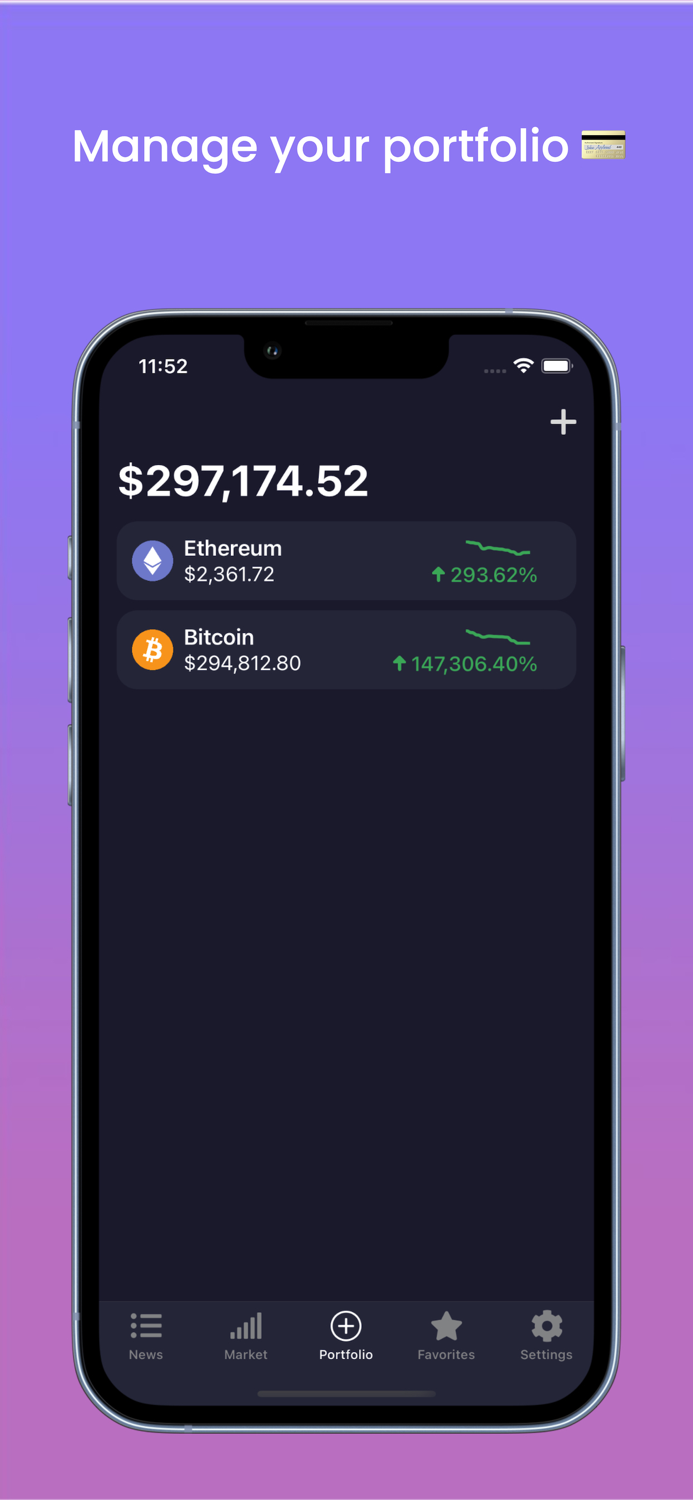 CryptoMarket - Portfolio