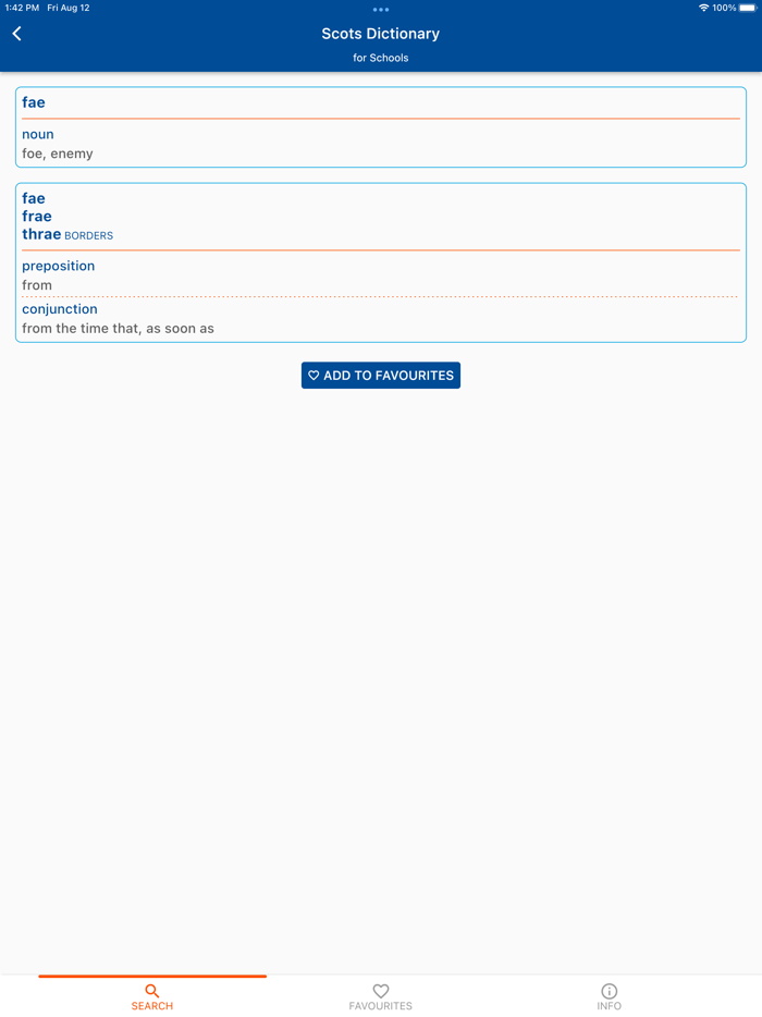 Scots Dictionary for Schools