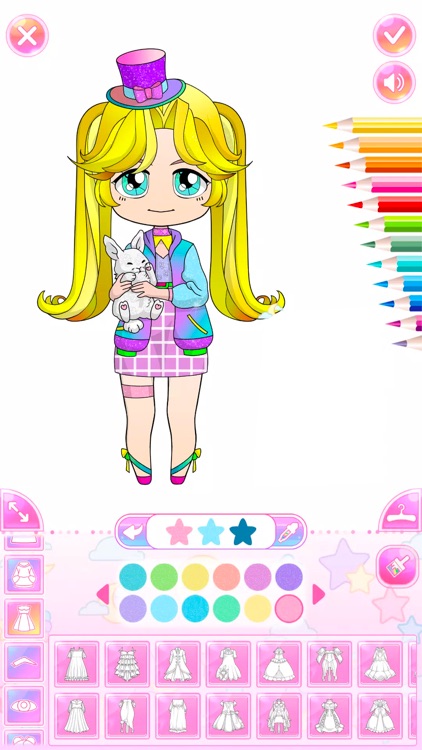 Chibi Doll DressUp Coloring