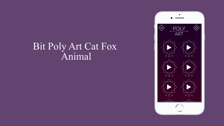 Bit Poly Art Cat Fox Animal
