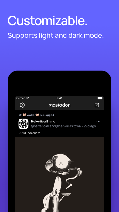Mastodon iPhone Capturas de pantalla